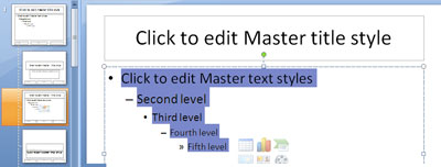 Text size