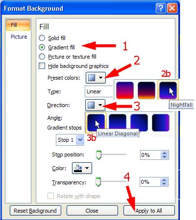 Format Background