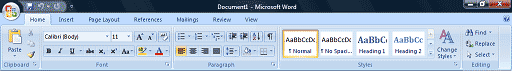 Word 2007 Ribbons