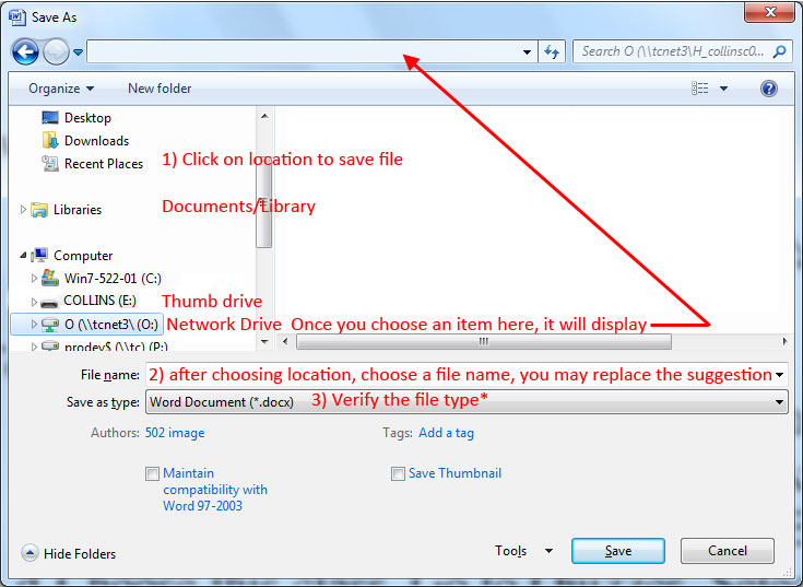 Save As dialog 2